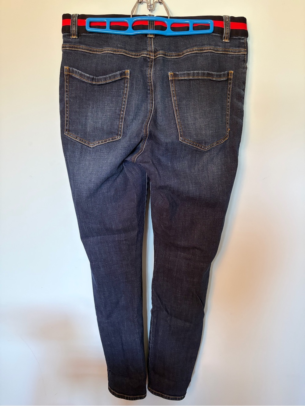 CAbi Dark Blue Skinny Jeans with Button-Fly - Picture 2 of 3